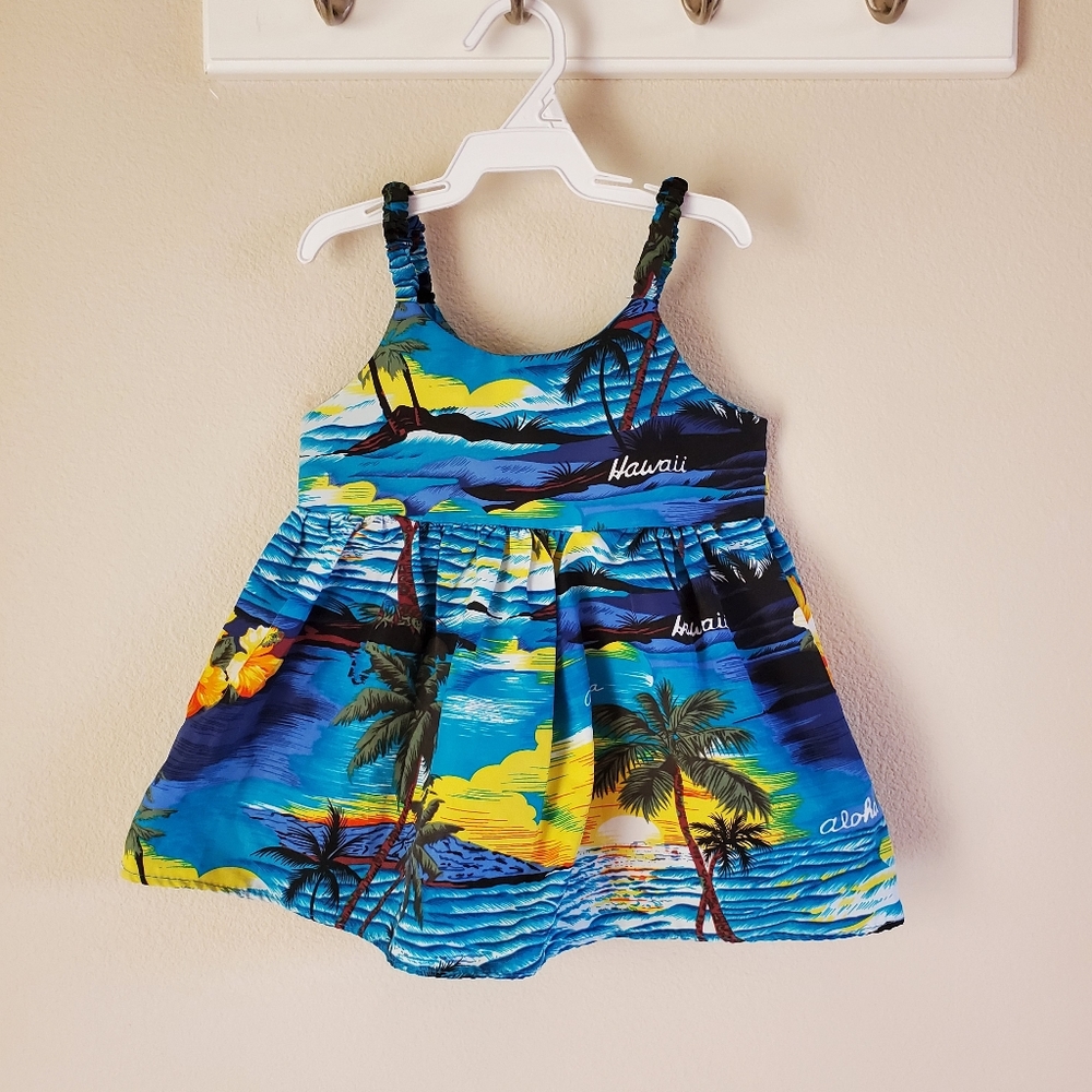 Toddler girl Hawaii dress size 2 blue